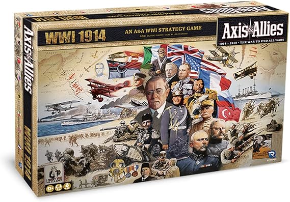 Renegade Game Studios | Axis & Allies: WWI 1914 | Board Game | Ages 12 Plus | 2-8 Players | 240-360 Minutes Playing Time
