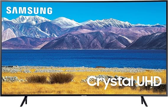 SAMSUNG 65-inch Class Curved UHD TU-8300 Series - 4K UHD HDR Smart TV With Alexa Built-in (UN65TU8300FXZA, 2020 Model), CHARCOAL BLACK
