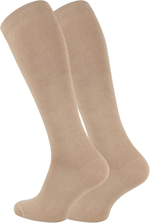Uçuş & Seyahat Çorabı – Unisex Diz Altı Kompresyon Çorabı – Varis ve Dolaşım Desteği – Tekli – 35-38/39-42/43-46