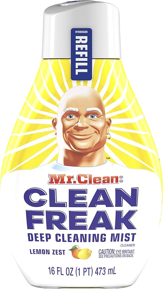 Mr. Clean, Clean Freak Deep Cleaning Mist Multi-Surface Spray, Lemon Zest Scent Refill, 1 Count, 16 fl oz