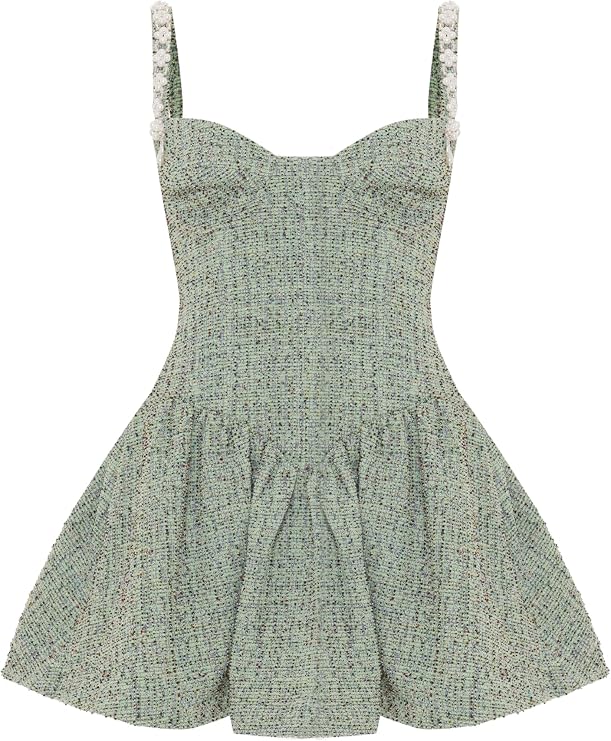 Crystal Tweed Mini Dress