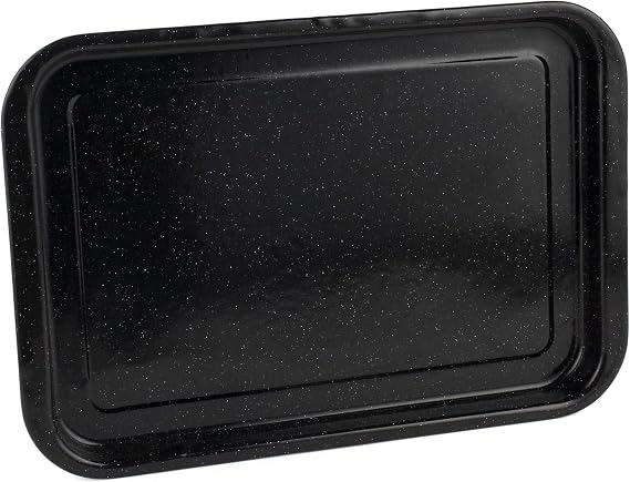 Russell Hobbs CW11471 Romano Vitreous Enamel Baking Tray 36 cm Black
