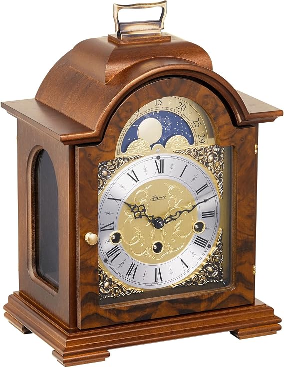 Hermle 22864030340 Debden Table Clock - Walnut