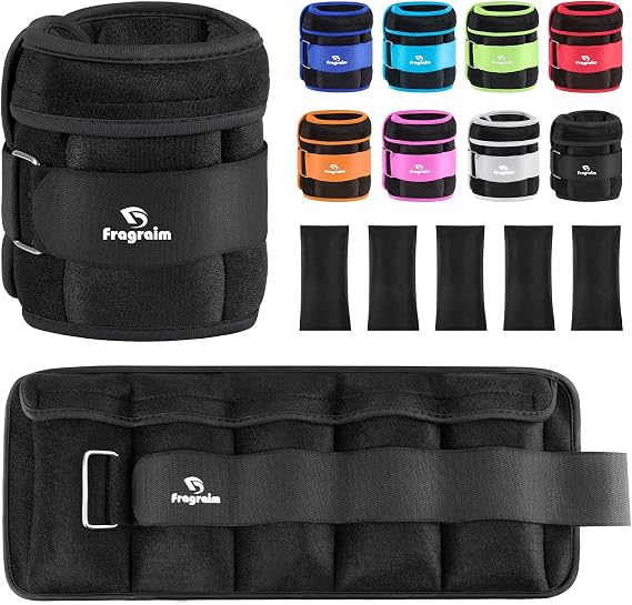 Adjustable Ankle Weights for Women Men 1-1.5/2/3/4/5/6/8/10 kg Pair