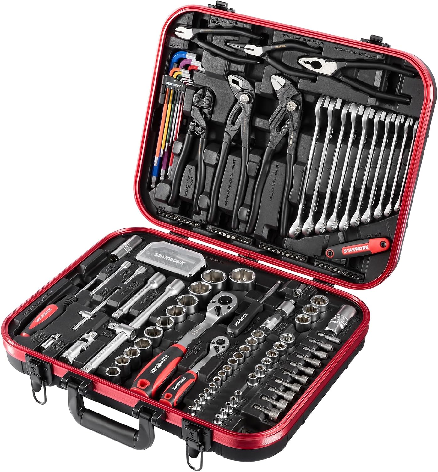 STARWORK True Mechanic™ 169-Piece Mechanics Tool Set, Professional, Metric