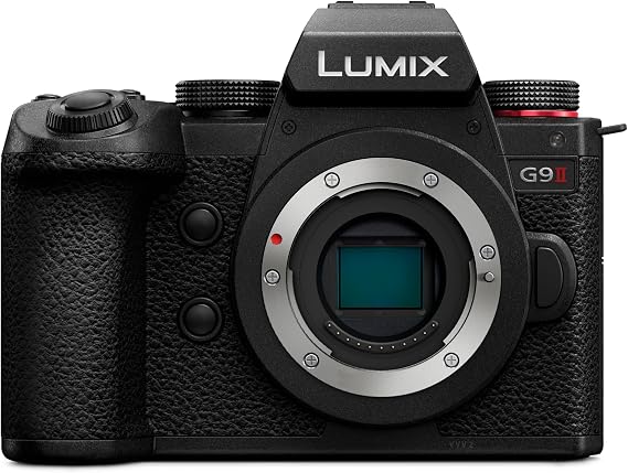 Panasonic LUMIX G9II Micro Four Thirds Camera, 25.2MP Sensor, Phase Hybrid AF, Image Stabilization, High-Speed Performance, Flagship G Series, Black-9, DC-G9M2BODY9