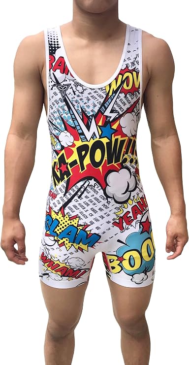 KA-POW Comic Wrestling Singlet - Folkstyle