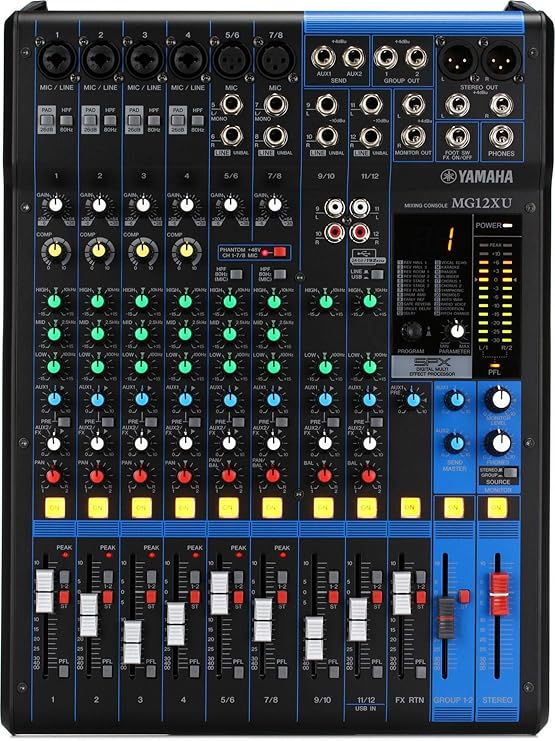 Yamaha MG12XU DJ mixer