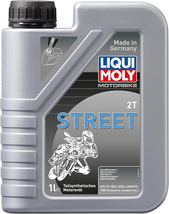 LIQUI MOLY Motorbike 2T Street 1 L Motorcycle 2-Stroke Oil Item No.: 1504