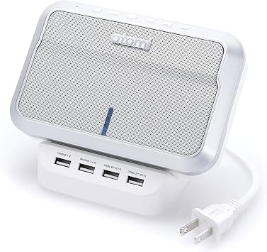 Atomi Sound Hub - Portable Bluetooth Wireless Speaker Plus 4-Port USB Charge Station