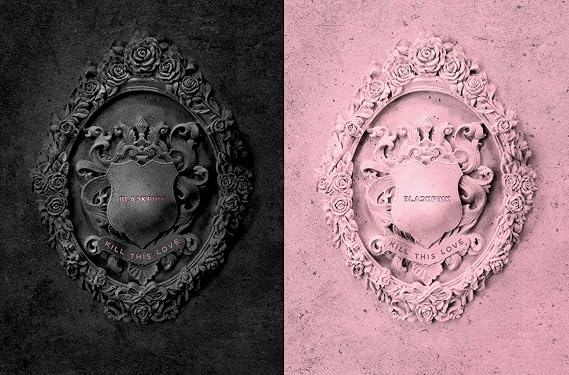Blackpink 2nd Mini Album [Kill This Love] [Black Ver. + Pink Ver. Set] - Pack of 2CD, 2Photobook, Photocards, 2Folded Poster with Pre Order Benefit, Extra Decorative Sticker Set, Photocard Set