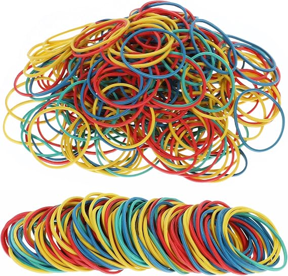Nogeqi 260 Pcs Colored Rubber Bands Size 16 Elastic Geoboard Rubber Bands Multicolour Rubberband Office Supplies Home Package Household