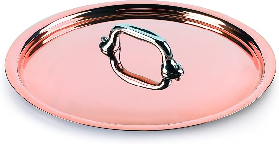 Mauviel Made In France M'Heritage Copper 150s 6118.18 7-Inch Lid with Cast Stainless Steel Handle