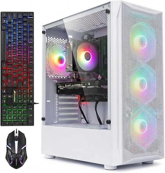STGAubron Gaming PC Desktop,Core I7,GTX 1660Ti 6G,16G RAM,512G SSD
