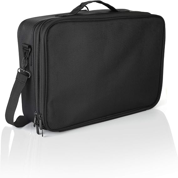 Travel Makeup Case Cosmetic Train traveling kit Organizer Portable Artist Storage Makeup Bag with Adjustable Dividers for Cosmetics Makeup Brushes