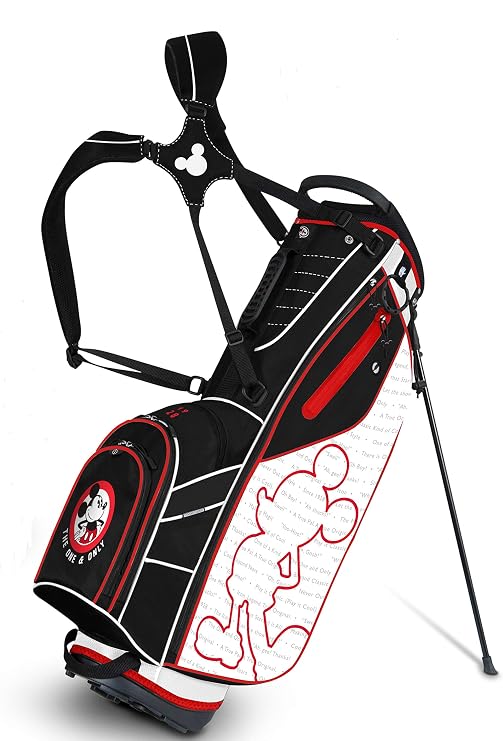 Team Effort Disney Mickey Mouse Golf Caddie Carry Bag, Multicolor