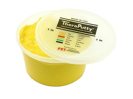 CanDo Sparkle Theraputty - 1 lb - Yellow - X-Soft