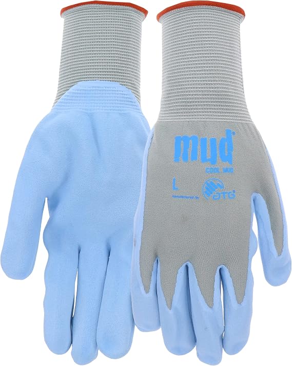 MUD GLOVES 022GB/M Cool Gloves,Glacier Blue, Medium