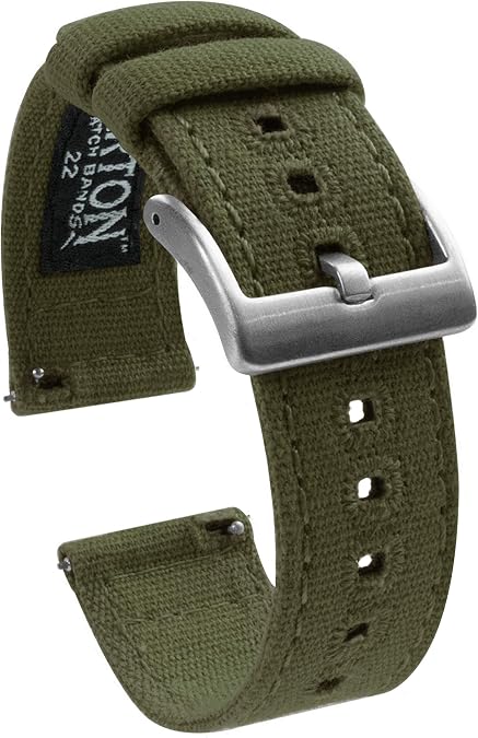 BARTON Canvas Quick Release Watch Band Straps