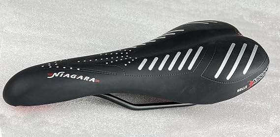 Selle Bassano Bicycle seat, Saddle, Niagra, Black, Made in Italy