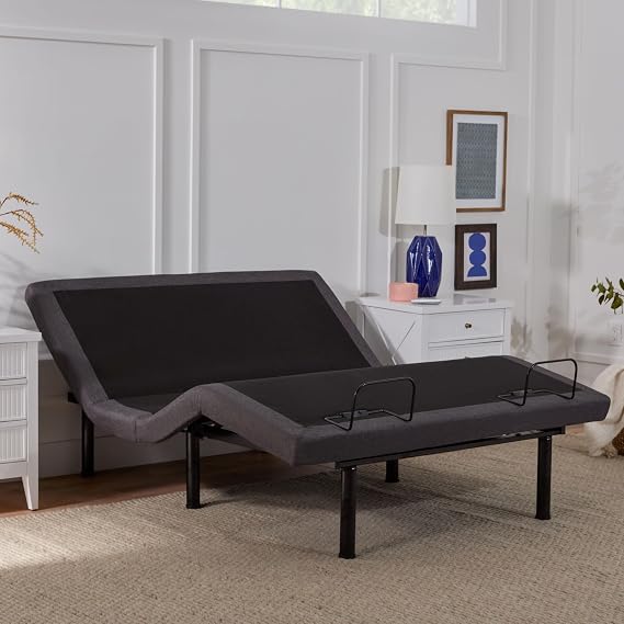 Lucid L300 Adjustable Bed Frame USB Memory Position Remote, Queen