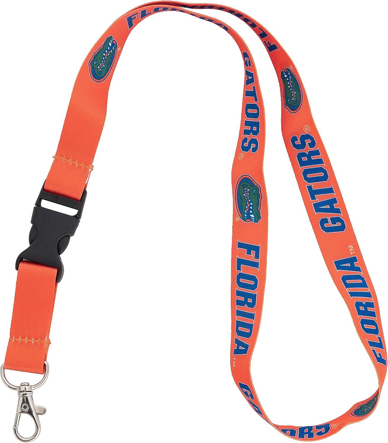 Desert Cactus University of Florida Lanyard Gators Car Keys ID Badge Holder Keychain Detachable Breakaway Snap Buckle Orange