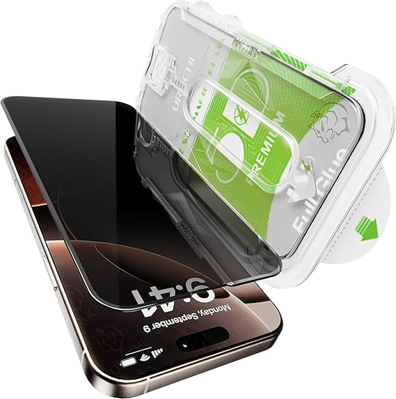 epro iPhone 12 Pro / 12 İle Uyumlu PREMIUM Gizlilik (Privacy) Ekran Koruyucu 45° Hayalet Görünüm, Kolay Kurulum Hizalama Aparatlı, Darbelere Karşı Ekstra Güçlü ve Toz Bırakmayan Temperli Cam