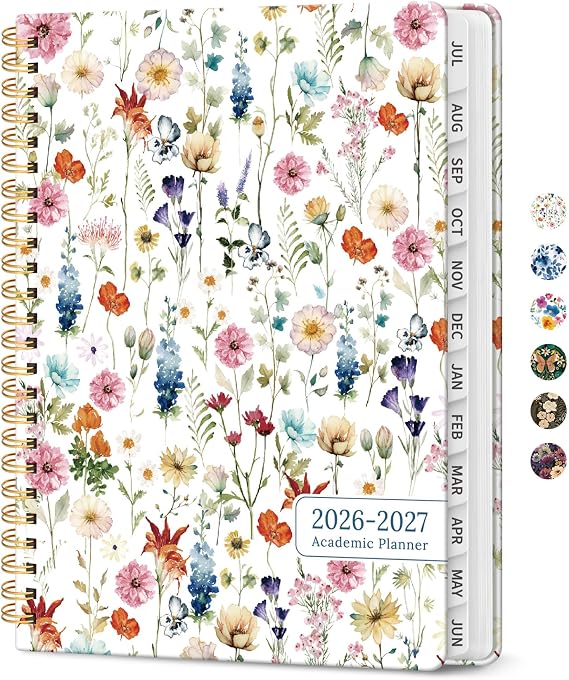 Taja Planner 2026-2027, Jul 2026-Jun 2027 Monthly & Weekly Calendar Planner