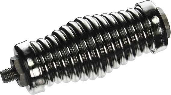 Hustler / New-Tronics Antenna Corp. No. SSM-3 Stainless Steel CB Antenna Spring with Coupling Stud