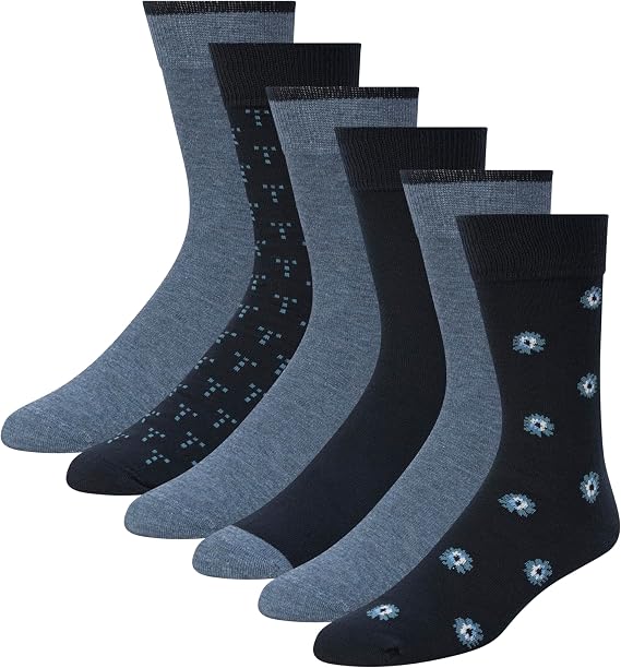 Ted Baker Men's Solid Crew Dress Socks (6-Pack)