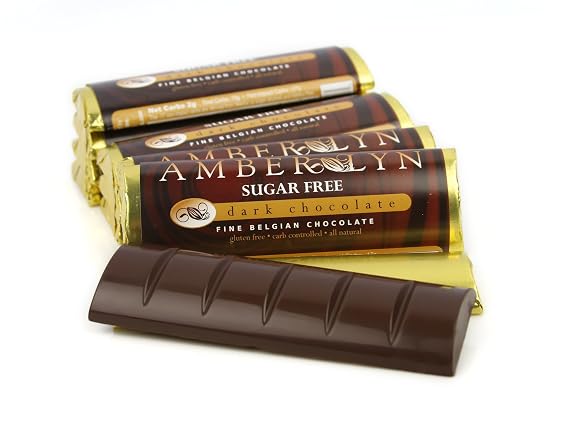 Amber Lyn Chocolates - Sugar Free - Dark Chocolate - 15 Bars