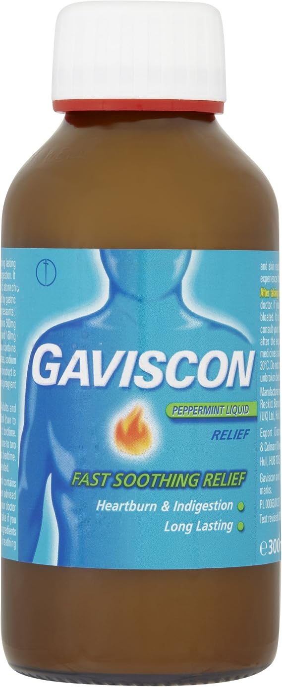 Gaviscon Peppermint Liquid Relief Oral Suspension, 300ml