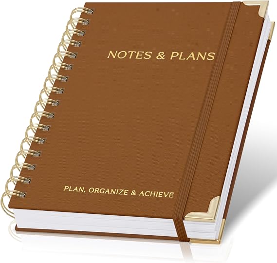 ZICOTO Aesthetic Daily Planner And Spiral Notebook With Hourly Schedule