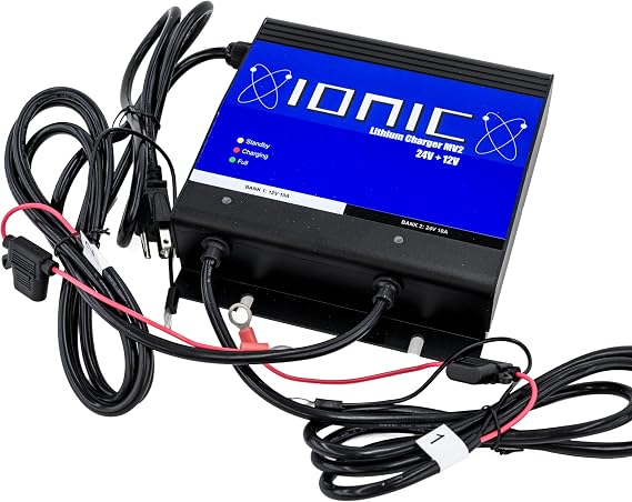 Ionic 24V Multi Voltage Lithium LiFePO4 Charger | 24V 10A + 12V 10A