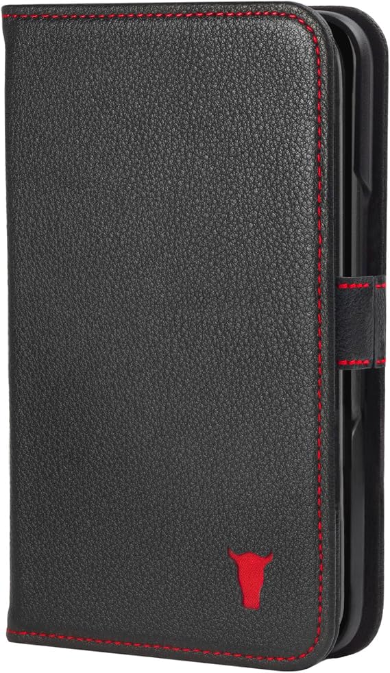 TORRO Phone Case Compatible with Google Pixel 9 Pro Fold Premium Leather Wallet Case with Stand Function and Card Slots (Black)