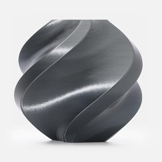 Bambu Lab PLA Silk+ Filament Titan Gray 1kg Refill