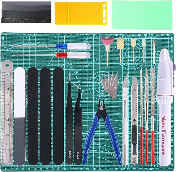 33Pcs Gundam Model Kits Tools Gunpla Tool Kit Gundam Moddeler Tool Set Bandai Tools for Basic Hobby Model Car Aircraft Ship Building Assemblng Making Modeling