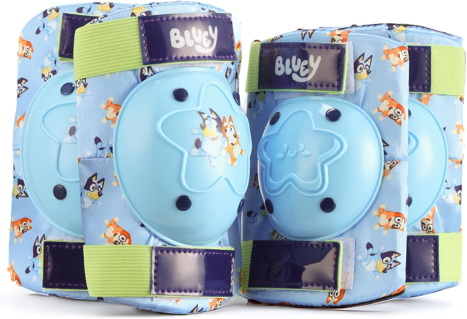 Elbow and Knee Pads for Kids, Protective and Comfortable Outdoor Gear Set for Ages 3 with Adjustable Velcro Straps, Shock Absorption, Bike Knee Pads for Boys and Girls