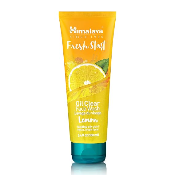 Himalaya Fresh Start Oil Clear Lemon Face Wash, 3.38 oz