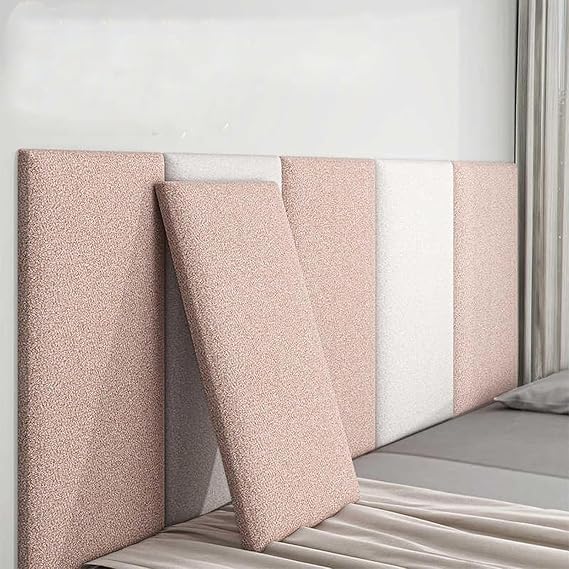 3D Anti-Collision Wall Padding for Kids with Autism - Peel and Stick Headboard Upholstered Wall Panels Self-Adhesive Padded Wall Panels for Bedroom/Living Room/Playroom, Acoustic(Sky blue,6 Pcs)