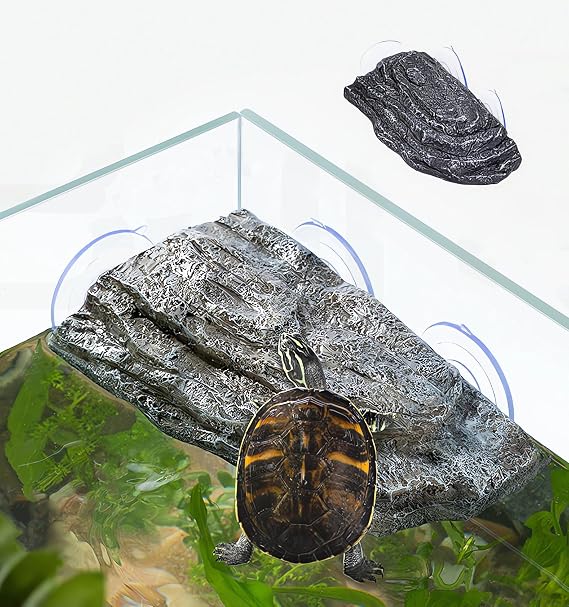 YZHZOM Turtle Basking Platform with Suction Cups, Floating Resting Terrace for Frogs, Terrapins and Tortoises