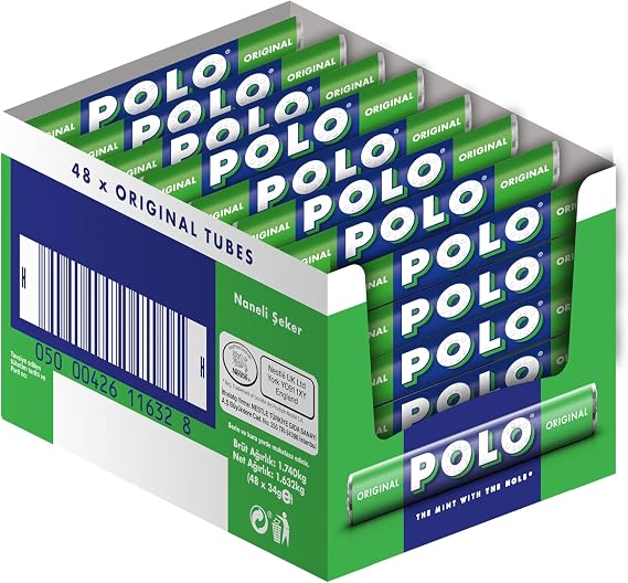 Nestlé Polo Original Perforated Mint Confectionery, 34 g x 48