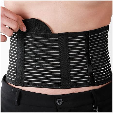 Armor Adult Flexible Umbilical Hernia Support Belt for Relief of Abdominal Pain and Pressure, Stretchy Elastic Tummy Control Comfort for Men and Women