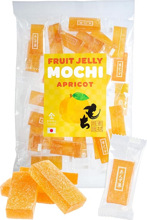 YAMASAN KYOTO UJI Jelly Fruit Mochi Juicy Apricot Candy 10.5oz