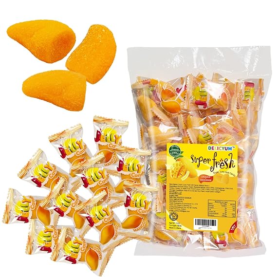 Tropical Mango Bulk Candy Gummies Snacks 1 lb, Sweet & Chewy Gummy Candy