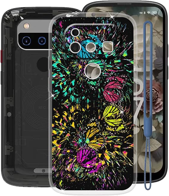 for Unihertz Jelly Max Case, WXPPJ Full Body Protection Shockproof Cover Case, Transparent Soft Silicone TPU Back Cover Bumper Phone Case for Unihertz Jelly Max (5.05") - XV52