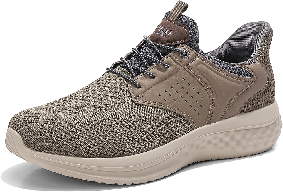 ANALEAF Men's Slip-On Trainers Hands-Free Lightweight Casual Walking Shoes