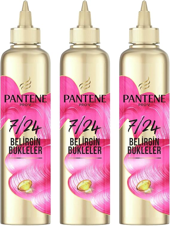 Pantene 7/24 Saç Bakım Kremi Anında Bukle Şekillendirici 300 ml 3lü paket