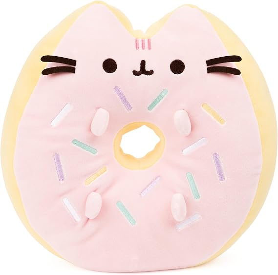 GUND Pusheen Sprinkle Donut Squisheen 12-Inch Squishy Plush; Ages 8+ | Inspires Fun Food-Themed Roleplay and Creative Storytelling; Comforting Collectible Gift for Teens and Pop Culture Fans