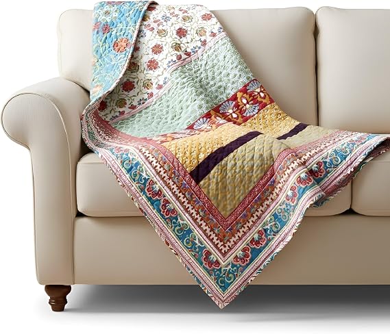 Greenland Home Thalia Quilted Cotton Throw
